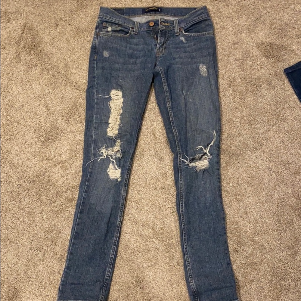 Distressed jeans